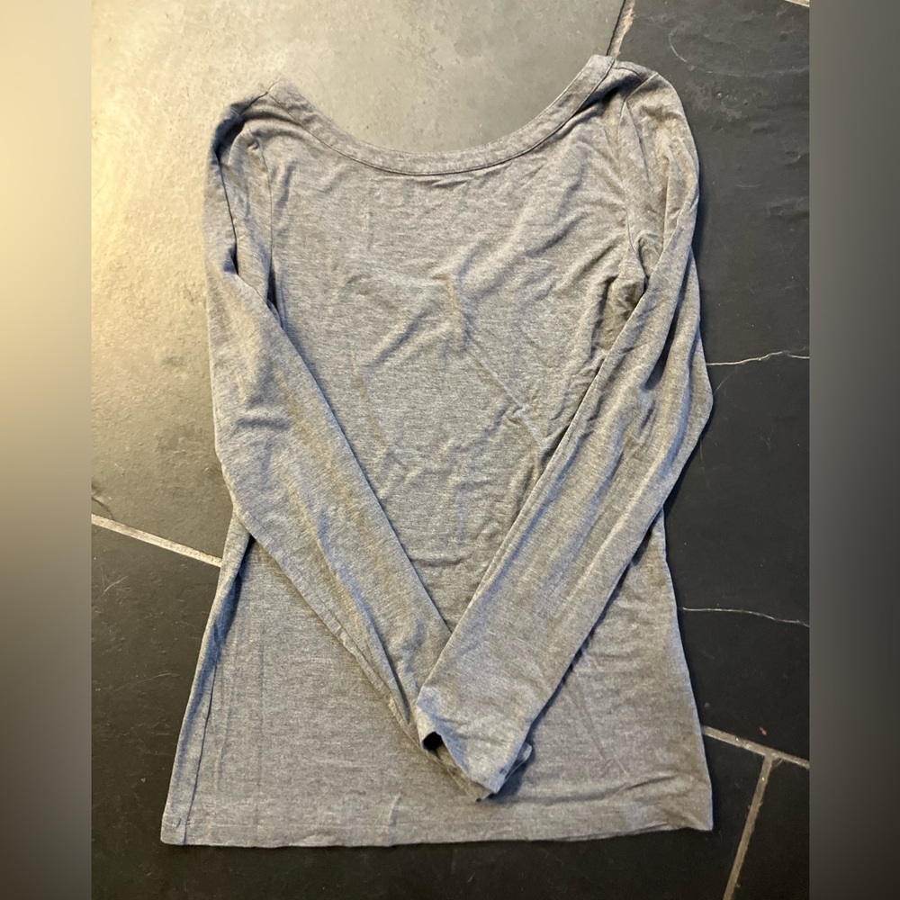Banana Republic Women’s Size Small Rayon Gray Women's Long Sleeve Top